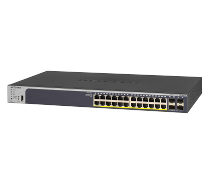 Switch Netgear 28p GS728TPP-200EUS (24x100/1000Mbit 4xSFP) PoE+